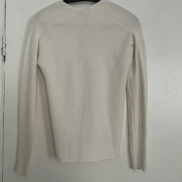 Vince XS off-white zip up shirt - Picture 5 of 7